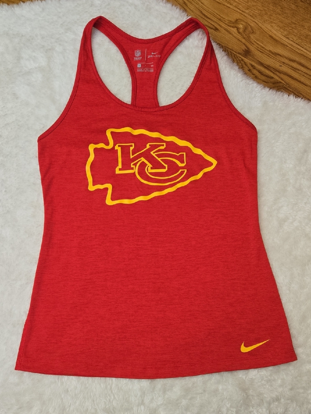 Nike NFL Team KC Chiefs Tank Top, Womens Small